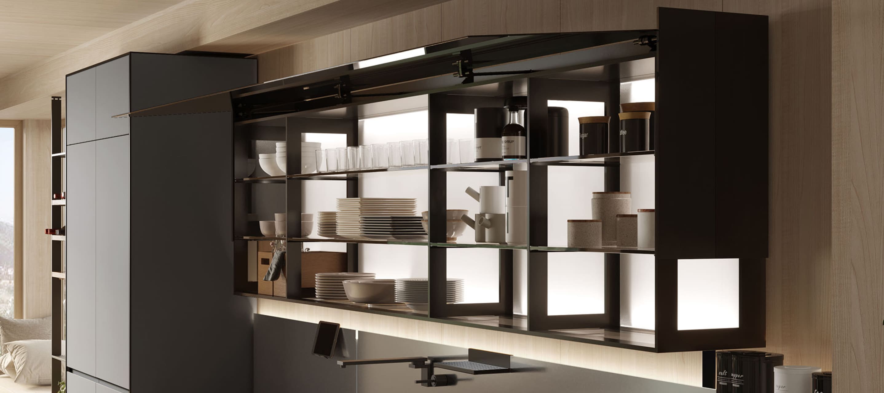 Find Your Ideal Kitchen Style with Aerius wall unit.